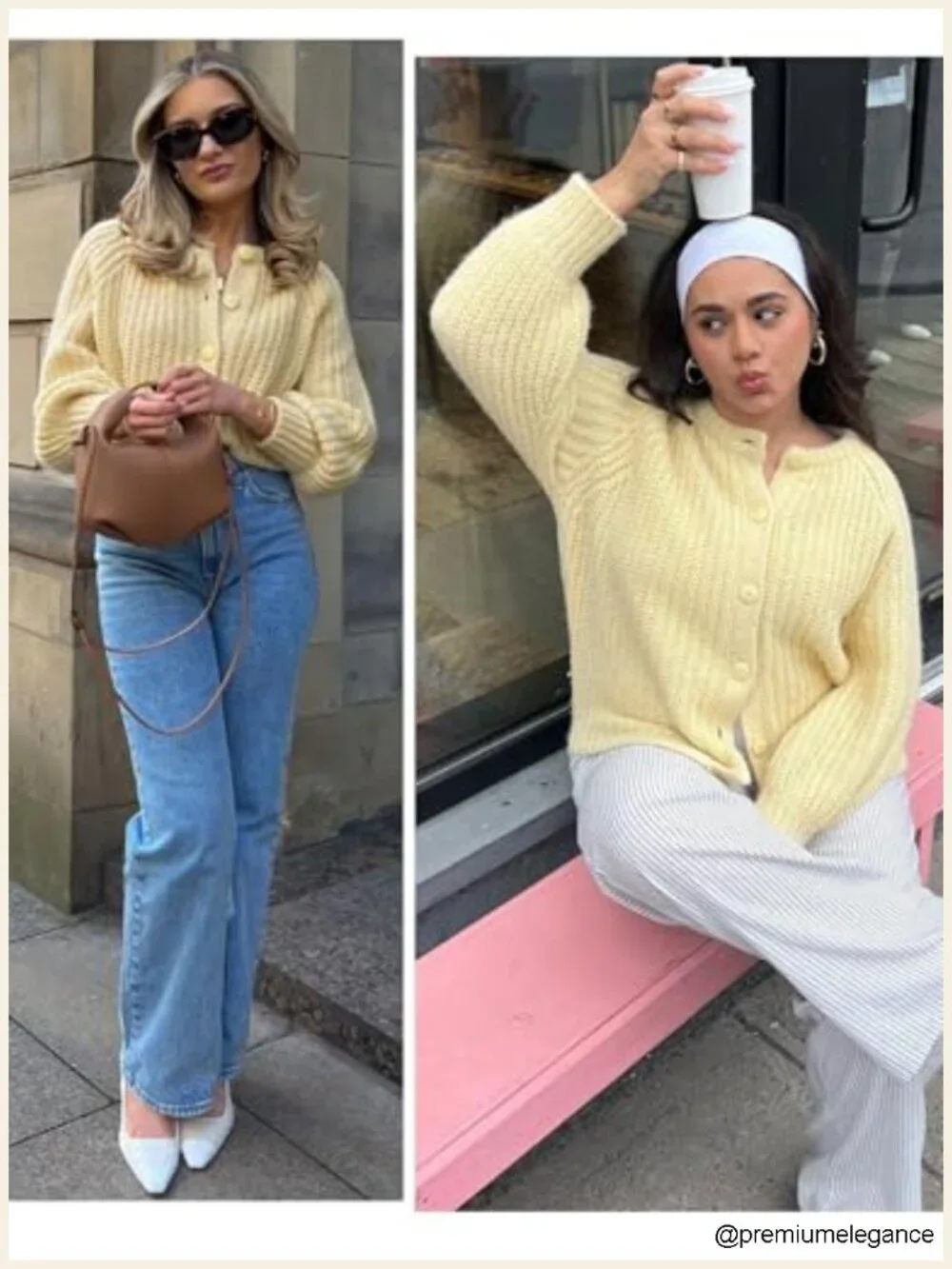 Women's Button Front Chunky Cardigan Long Sleeve Cropped Knit Outerwear